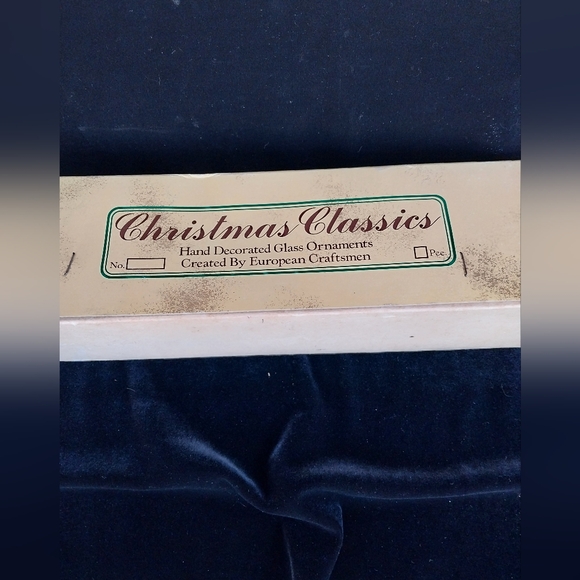 VTG Christmas Classics Red & Gold Tree Topper Mercury Glass - Picture 10 of 10